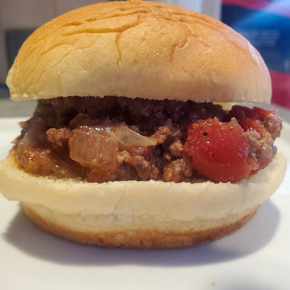 super easy sloppy joe recipe on a bun from cleveland cooking