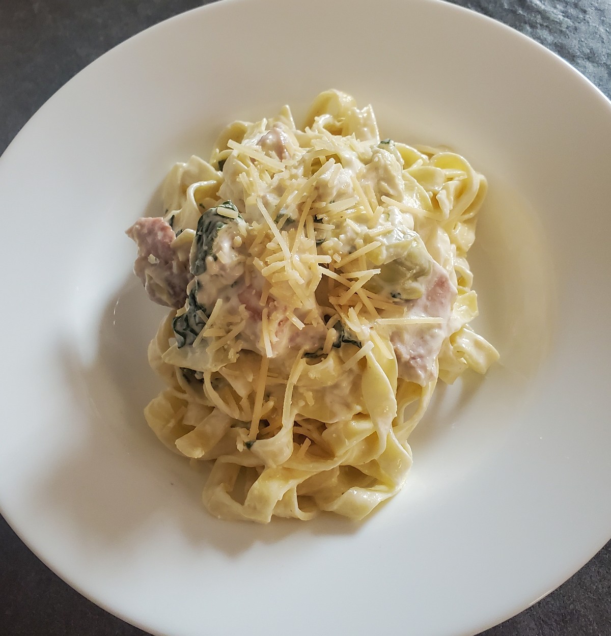 Spinach and artichoke pasta recipe from cleveland cooking
