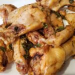 Chicken wings with cilantro lime wing sauce from Cleveland Cooking