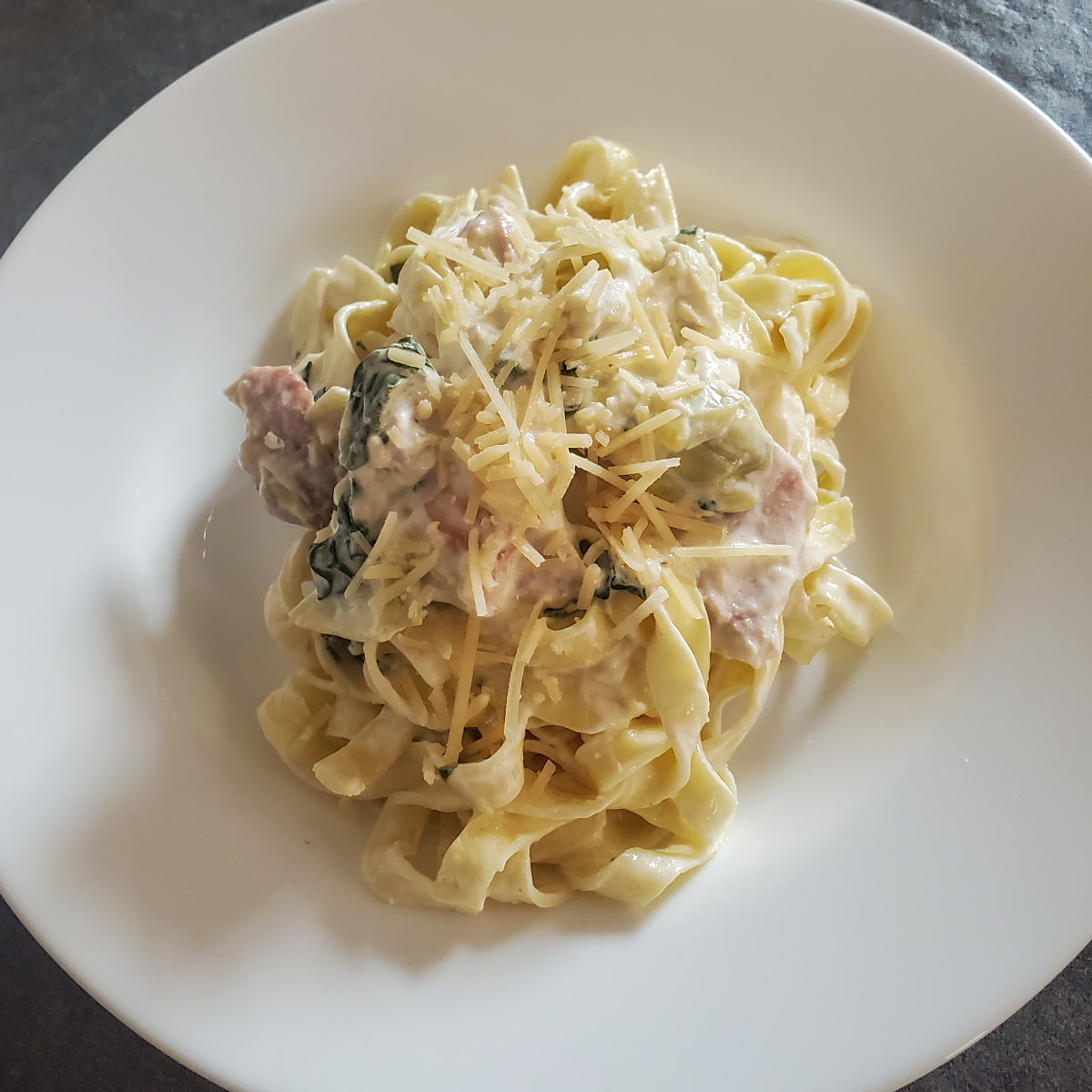 Easy Spinach and Artichoke Pasta