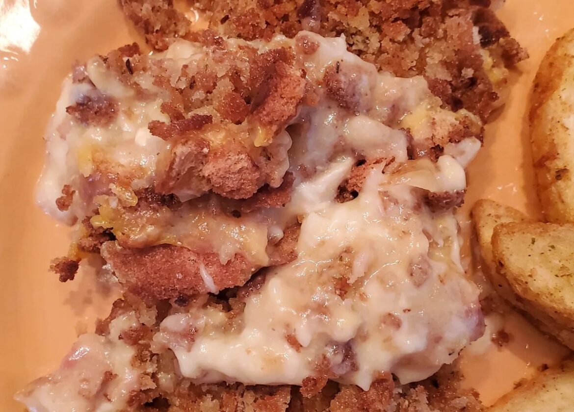swiss cheese chicken bake from cleveland cooking