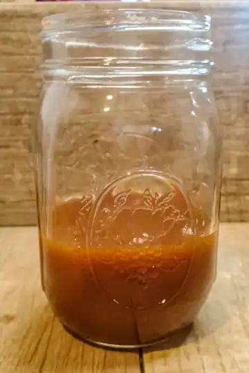 salted caramel recipe from cleveland cooking. Salted caramel sauce in a mason jar.