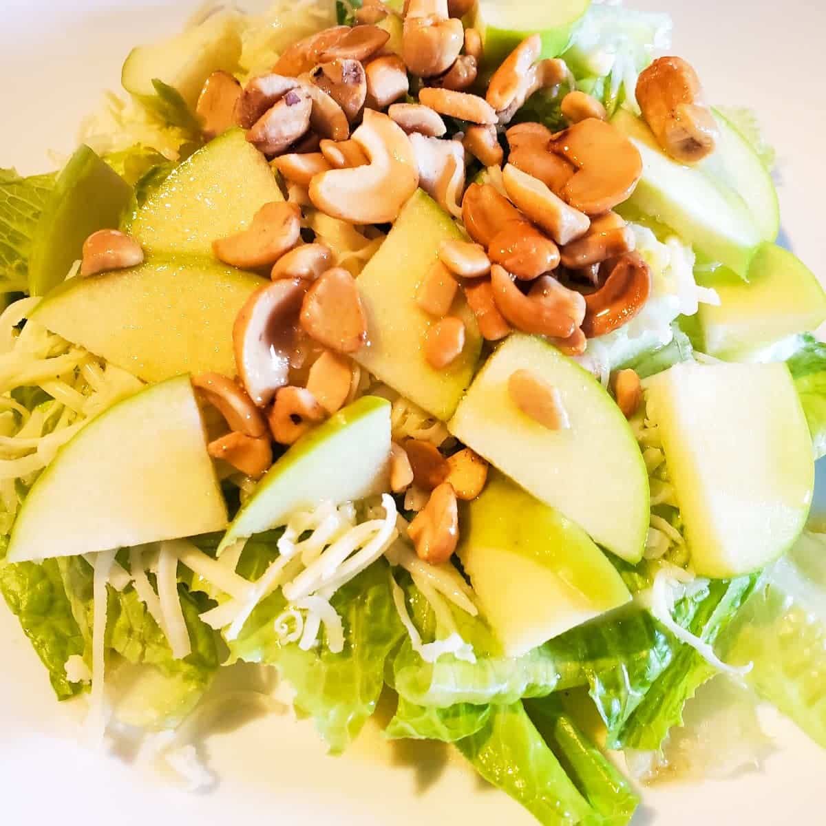 Easy Apple Swiss Salad with Cashews