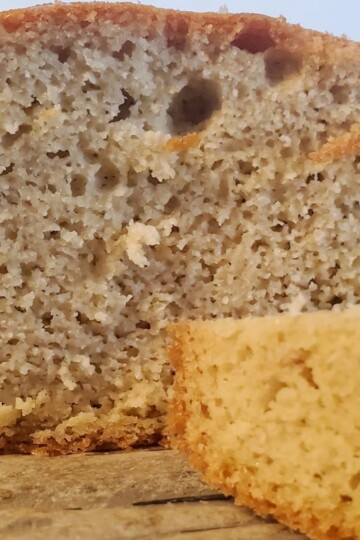 A loaf of almond flour bread from cleveland cooking
