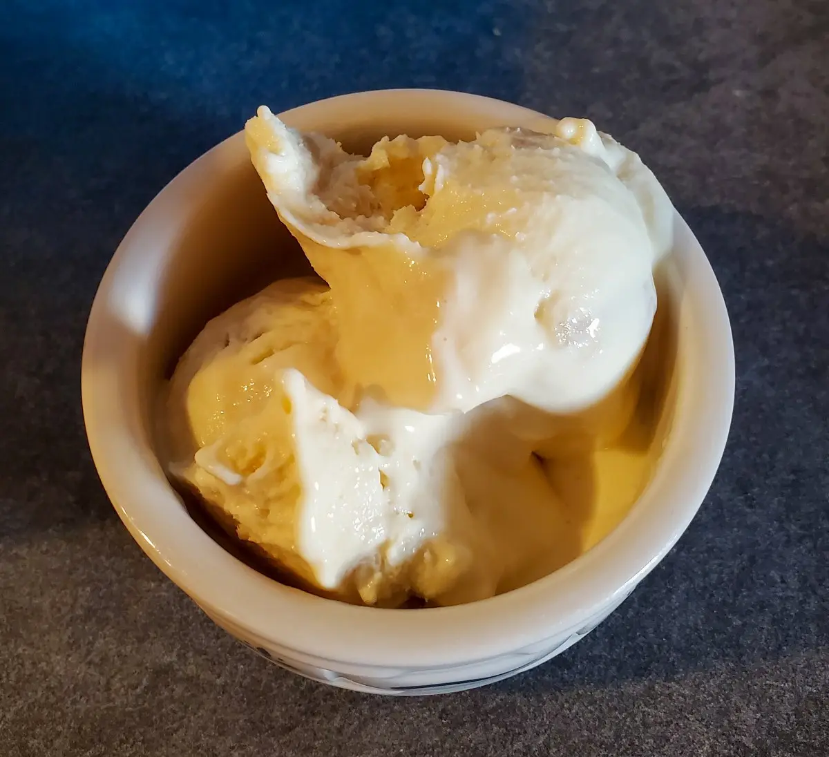 apple caramel ice cream in a bowl cleveland cooking
