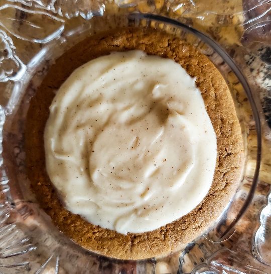 gingerbread cookie with apple cider cream cheese frosting from cleveland cooking