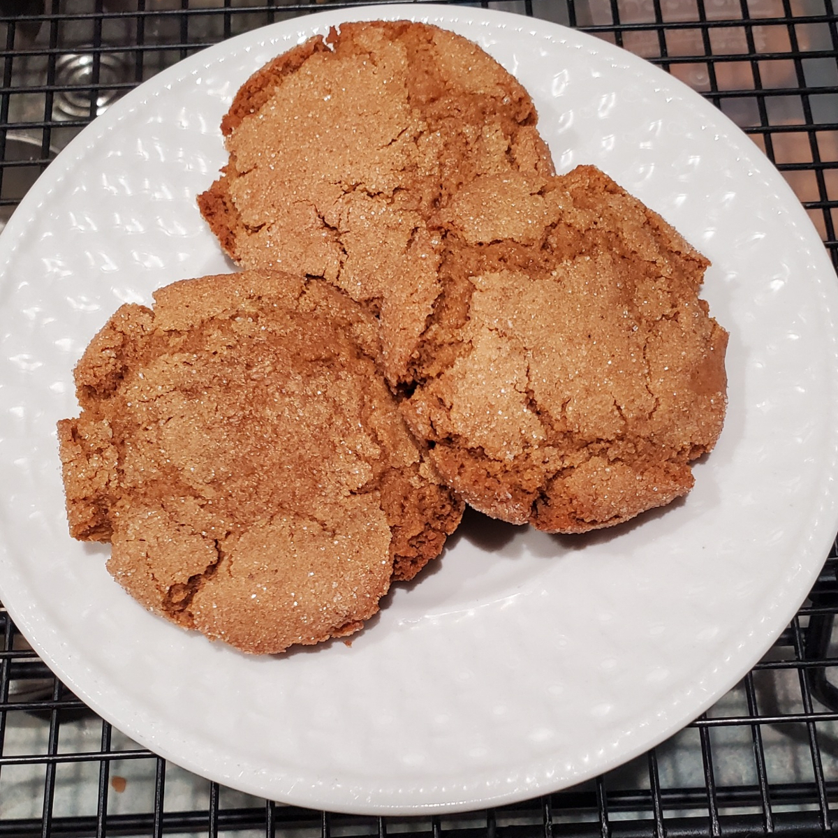 gingerbread cookies fresh from the oven. recipe from Cleveland cooking