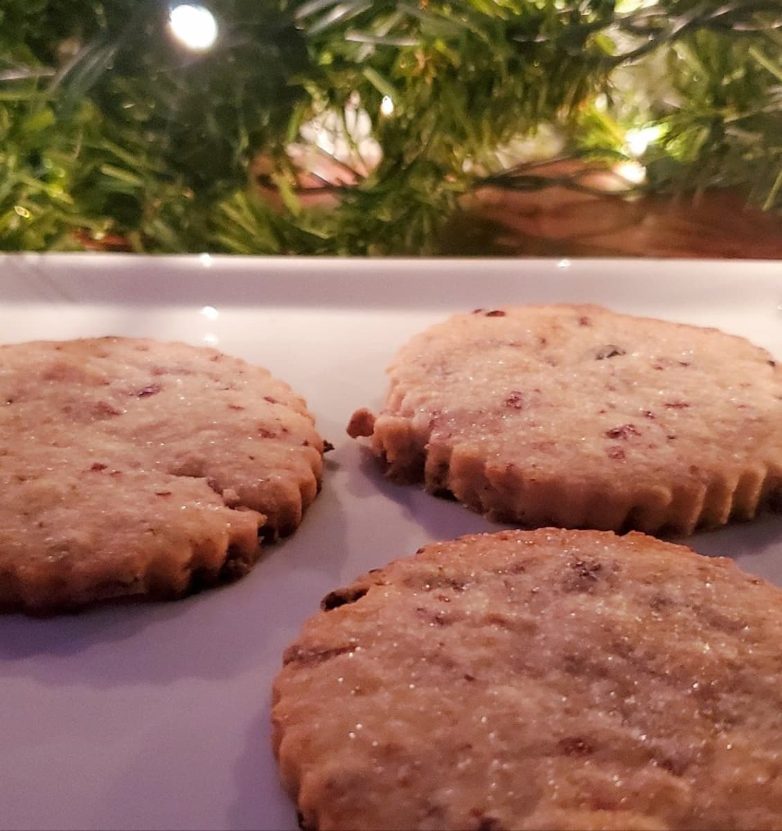 cranberry orange shortbread cookies from cleveland cooking