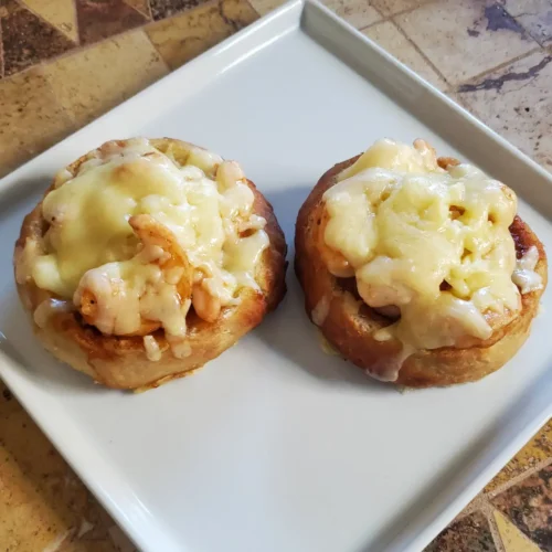 barbecue shrimp bread boats Cleveland cooking. shrimp with barbecue sauce on a bun