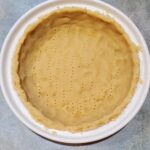 almond flour pie crust before baking by cleveland cooking