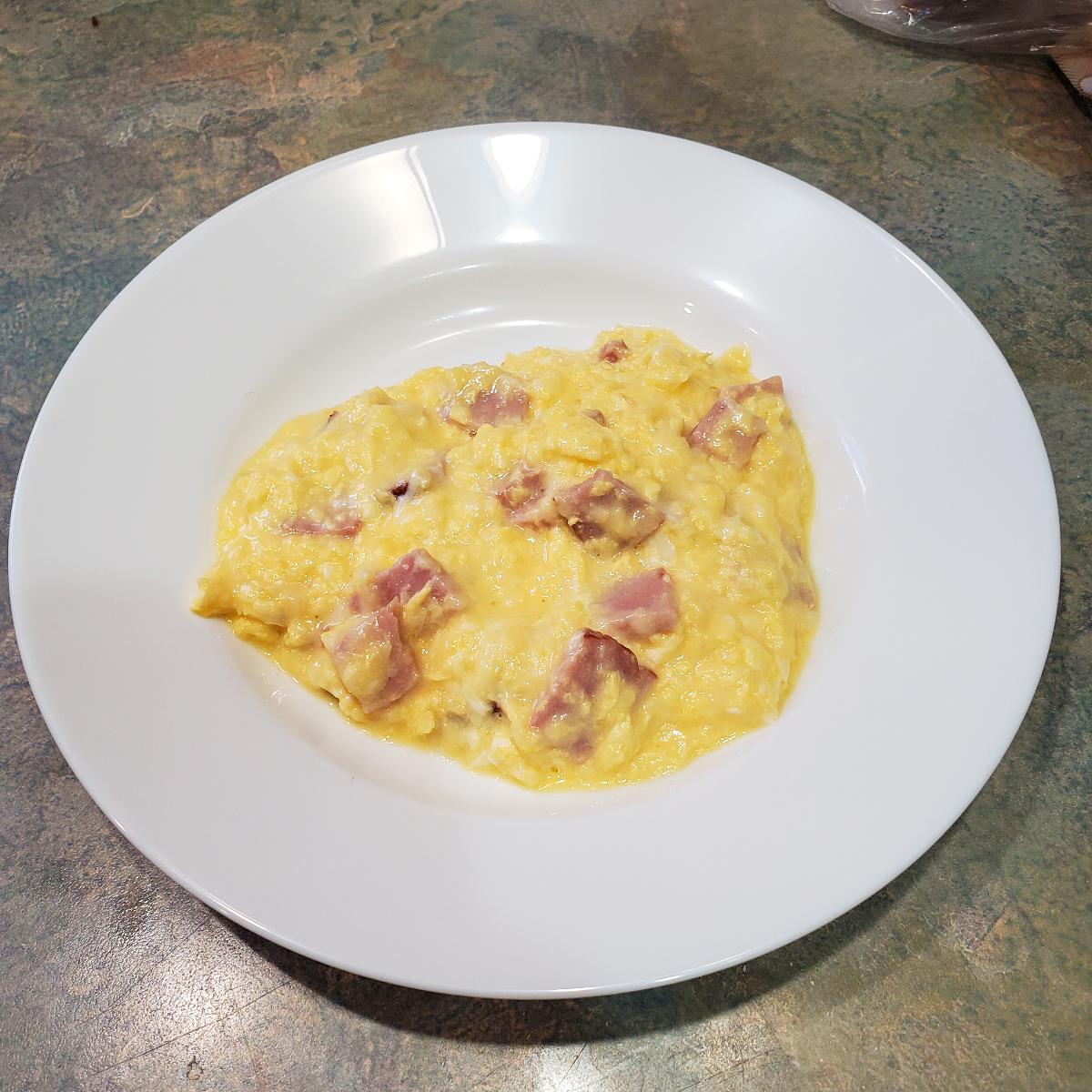 cheesy cream 10 minute ham cheesy eggs from cleveland cooking