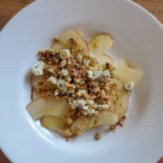 apple blue cheese and walnut salad from Cleveland cooking