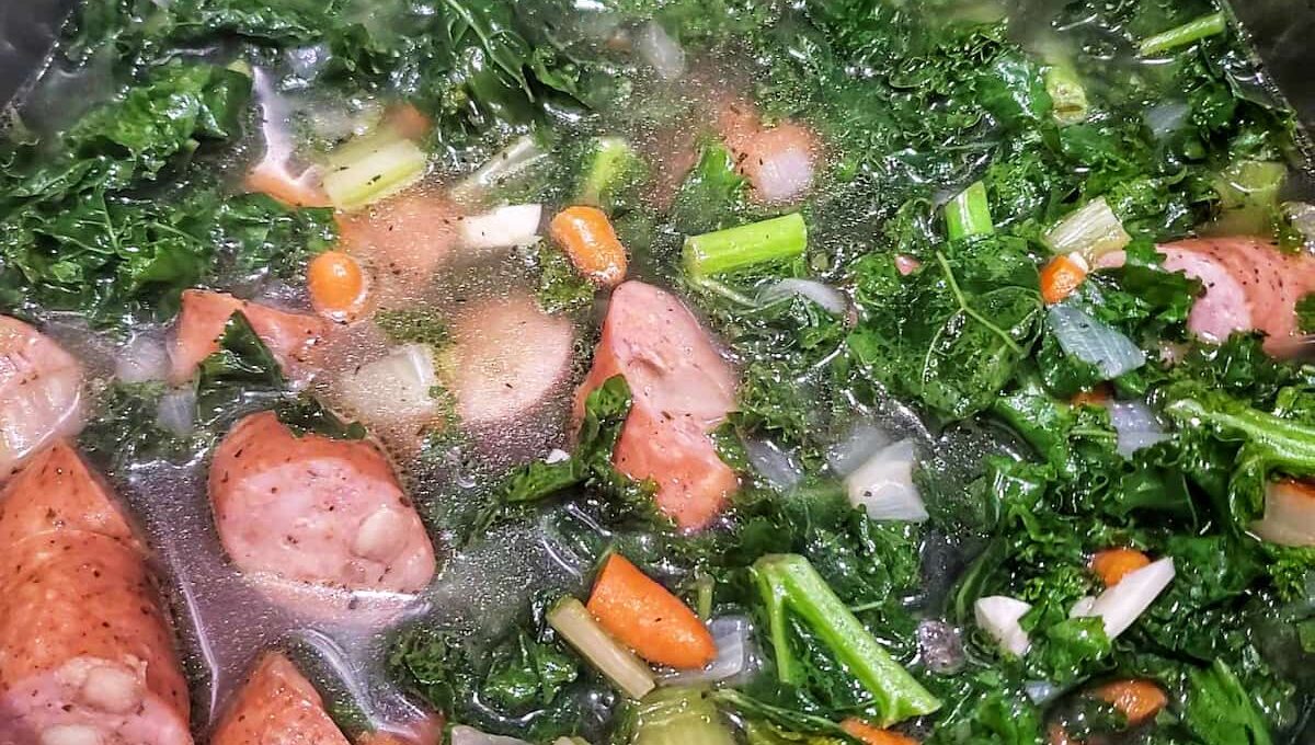 Delicious and Simple Sausage and Kale Soup