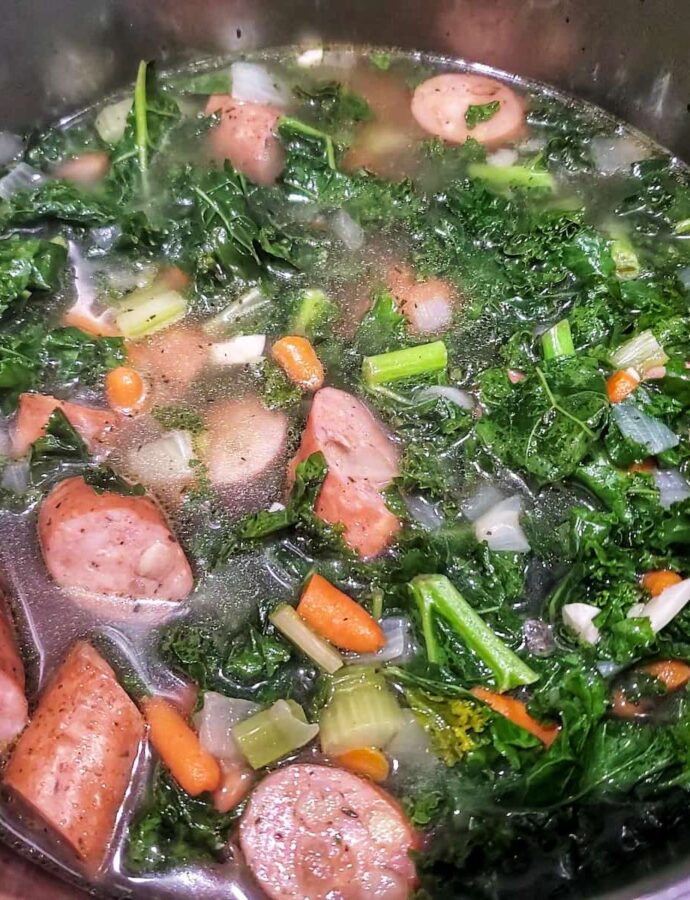 Delicious and Simple Sausage and Kale Soup