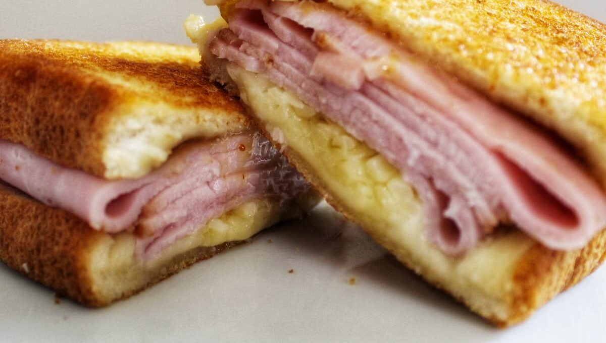 Grilled Ham and Cheese with Fig Jam
