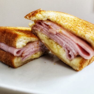 Grilled Ham and Cheese with Fig Jam