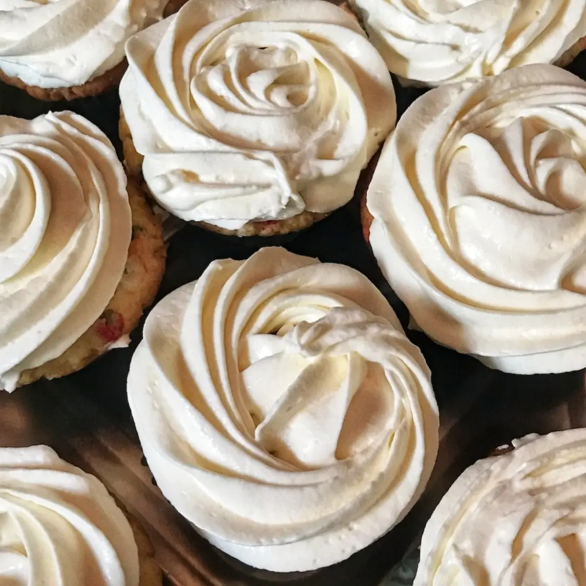 whipped Salted caramel frosting from Cleveland cooking. Light and delicious with a salty caramel flavored on top of home baked cupcakes.
