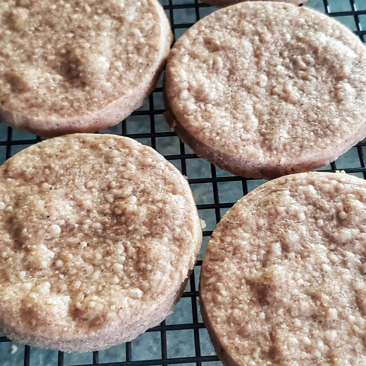 buttery orange cardamom shortbread cookies from Cleveland cooking fresh from the oven